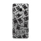 Personalised Cat Initials Clear Samsung Galaxy S9 Case