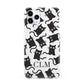 Personalised Cat Initials Clear iPhone 11 Pro 3D Snap Case