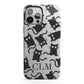 Personalised Cat Initials Clear iPhone 13 Pro Max Full Wrap 3D Tough Case
