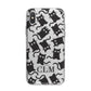 Personalised Cat Initials Clear iPhone X Bumper Case on Silver iPhone Alternative Image 1