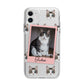 Personalised Cat Photo Apple iPhone 11 in White with Bumper Case