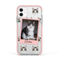Personalised Cat Photo Apple iPhone 11 in White with Pink Impact Case