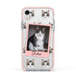 Personalised Cat Photo Apple iPhone XR Impact Case Pink Edge on Silver Phone