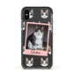 Personalised Cat Photo Apple iPhone Xs Impact Case Black Edge on Black Phone