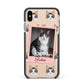 Personalised Cat Photo Apple iPhone Xs Max Impact Case Black Edge on Gold Phone