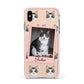 Personalised Cat Photo Apple iPhone Xs Max Impact Case Pink Edge on Gold Phone