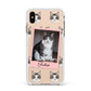 Personalised Cat Photo Apple iPhone Xs Max Impact Case White Edge on Gold Phone