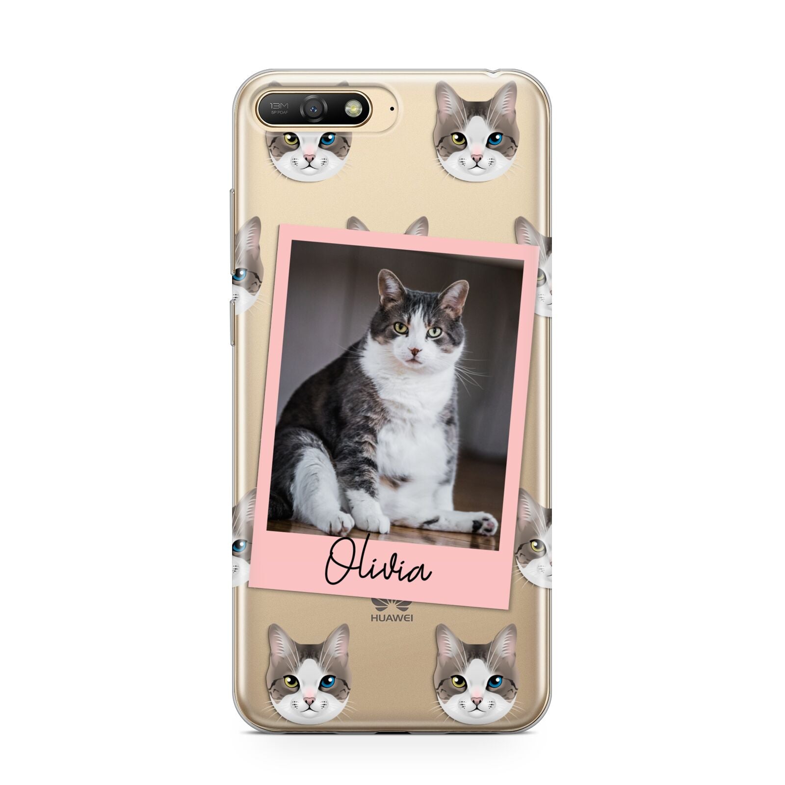 Personalised Cat Photo Huawei Y6 2018