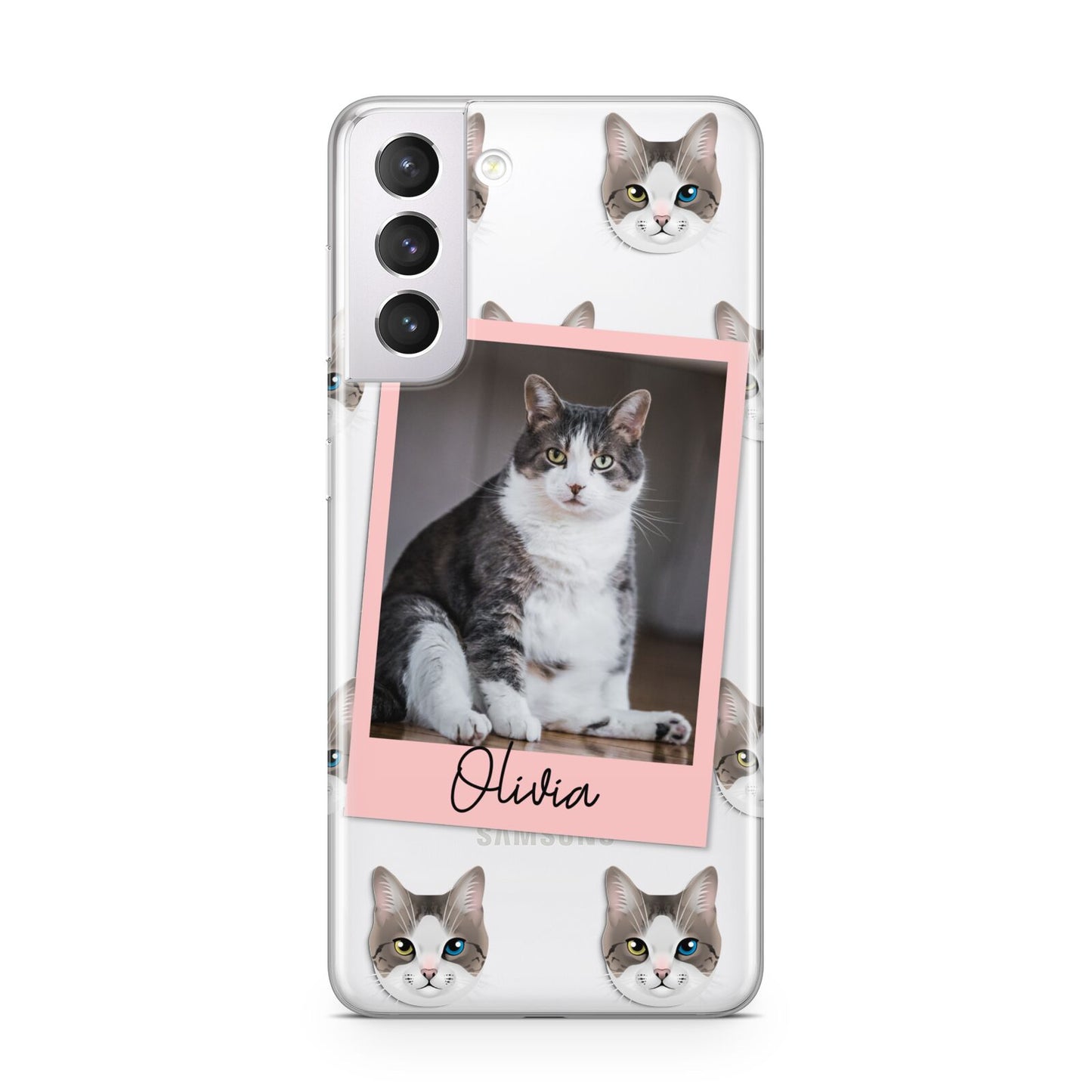 Personalised Cat Photo Samsung S21 Case