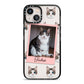 Personalised Cat Photo iPhone 13 Black Impact Case on Silver phone
