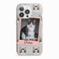 Personalised Cat Photo iPhone 13 Pro TPU Impact Case with Pink Edges
