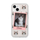 Personalised Cat Photo iPhone 14 Clear Tough Case Starlight