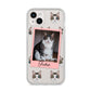 Personalised Cat Photo iPhone 14 Plus Clear Tough Case Starlight