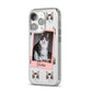 Personalised Cat Photo iPhone 14 Pro Clear Tough Case Silver Angled Image