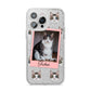 Personalised Cat Photo iPhone 14 Pro Max Glitter Tough Case Silver