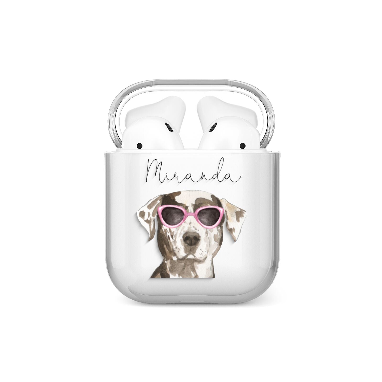 Personalised Catahoula Leopard Dog AirPods Case