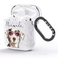 Personalised Catahoula Leopard Dog AirPods Glitter Case Side Image