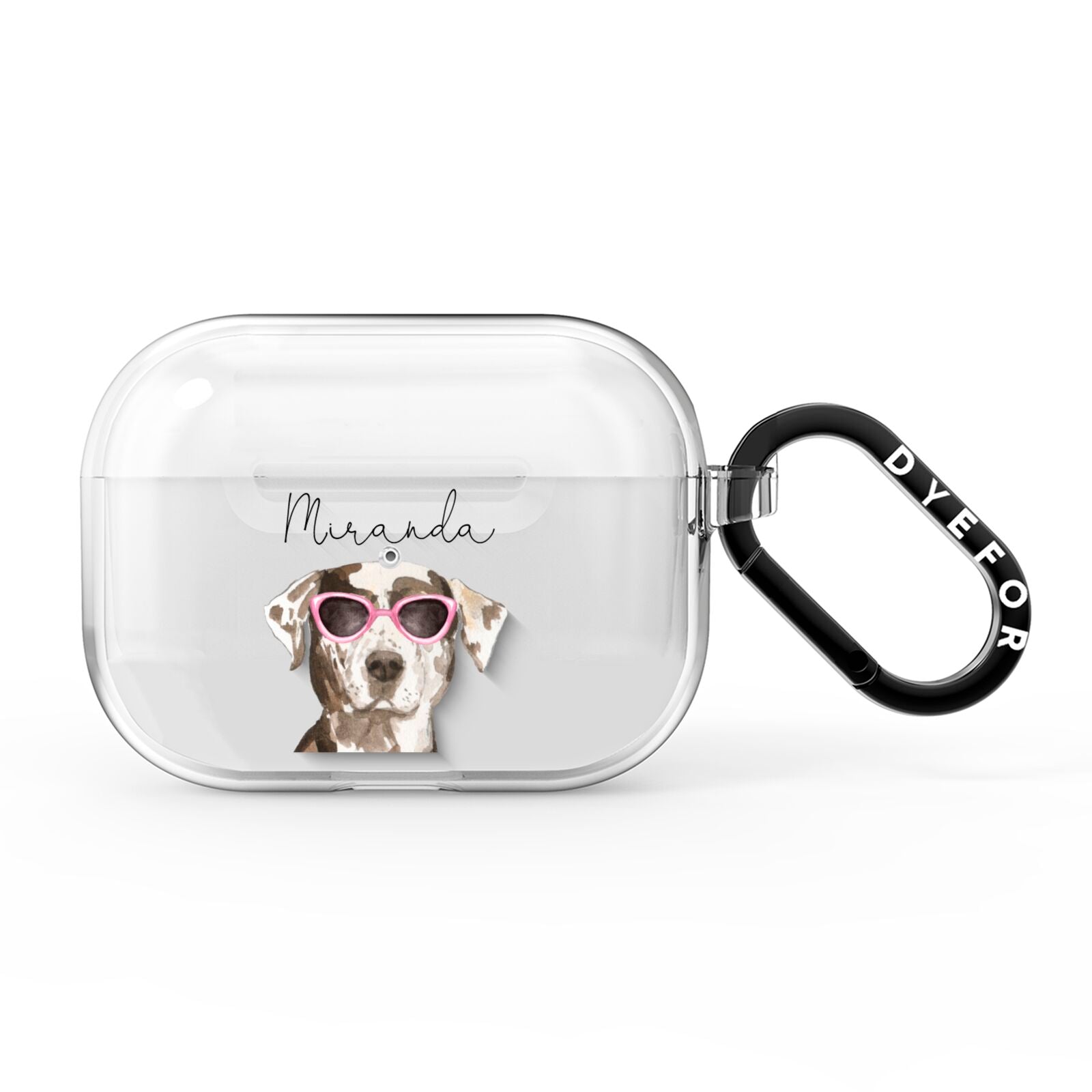 Personalised Catahoula Leopard Dog AirPods Pro Clear Case