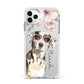 Personalised Catahoula Leopard Dog Apple iPhone 11 Pro Max in Silver with White Impact Case