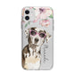 Personalised Catahoula Leopard Dog Apple iPhone 11 in White with Bumper Case