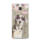 Personalised Catahoula Leopard Dog Samsung Galaxy A5 2016 Case on gold phone