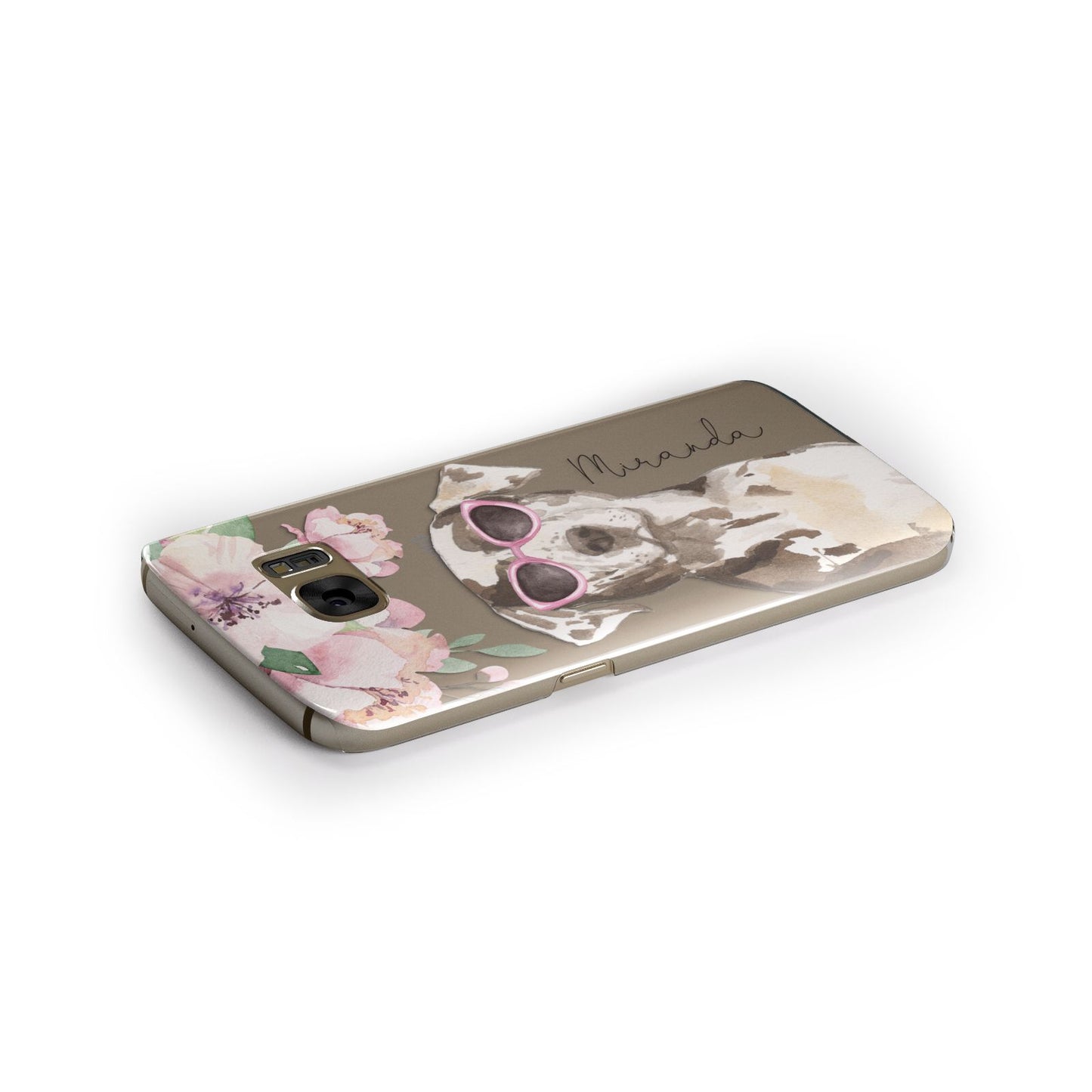 Personalised Catahoula Leopard Dog Samsung Galaxy Case Side Close Up