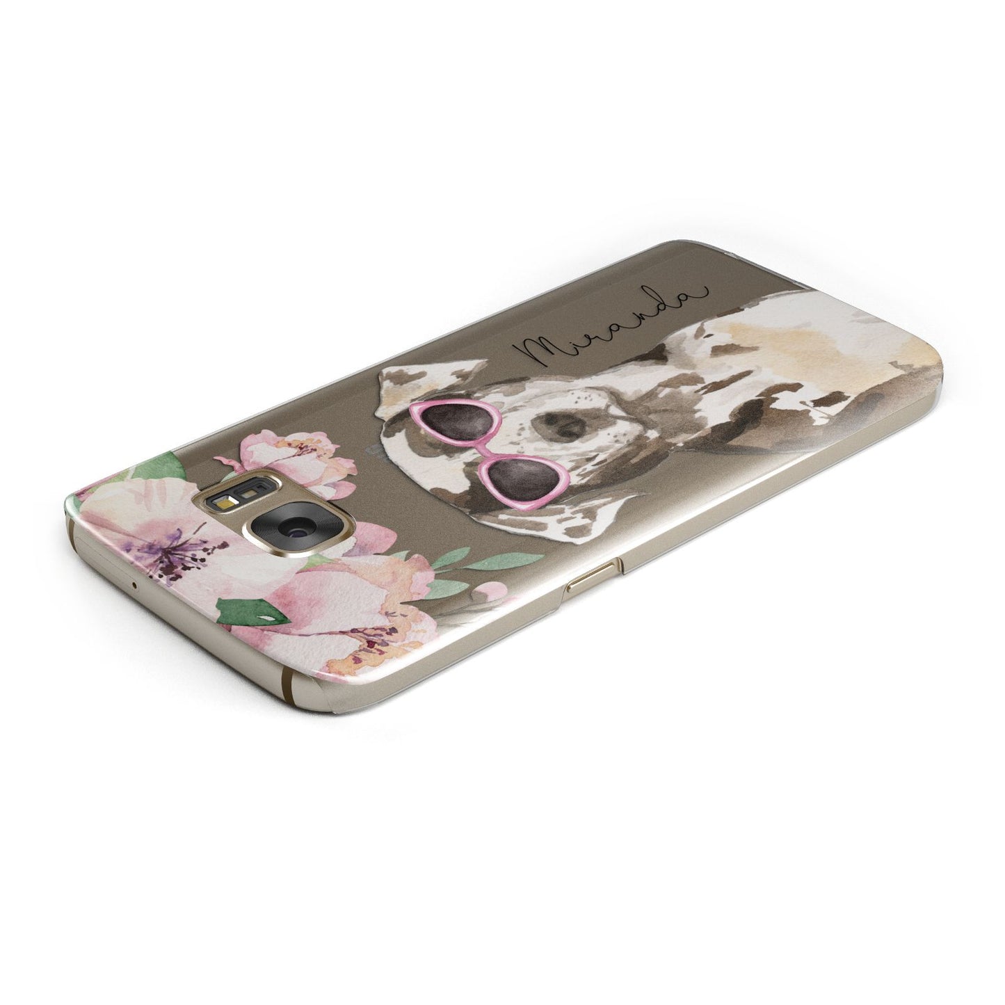 Personalised Catahoula Leopard Dog Samsung Galaxy Case Top Cutout