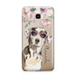 Personalised Catahoula Leopard Dog Samsung Galaxy J7 2016 Case on gold phone
