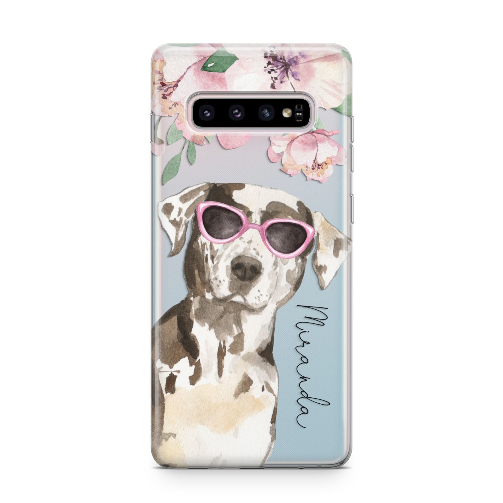 Personalised Catahoula Leopard Dog Samsung Galaxy S10 Plus Case