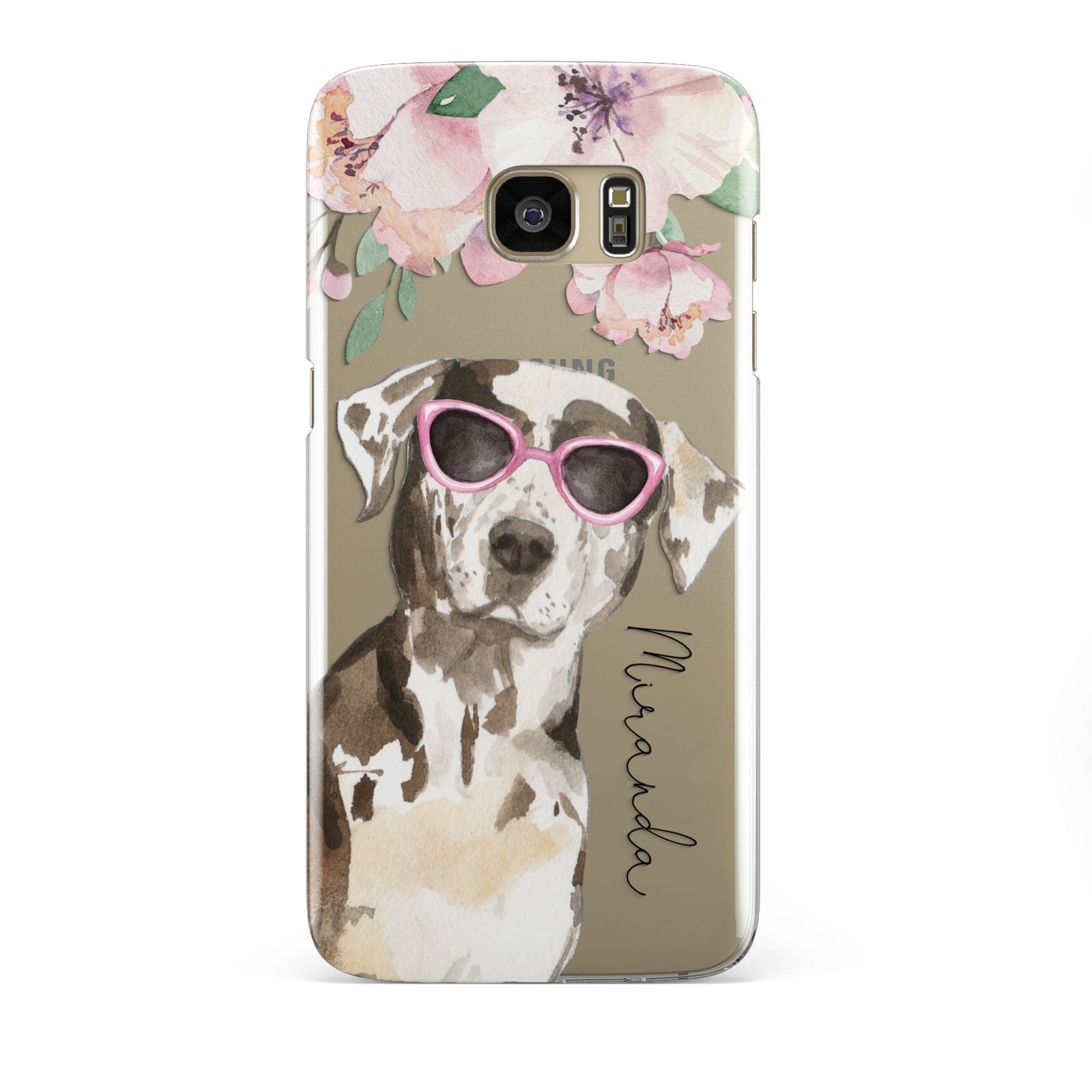 Personalised Catahoula Leopard Dog Samsung Galaxy S7 Edge Case