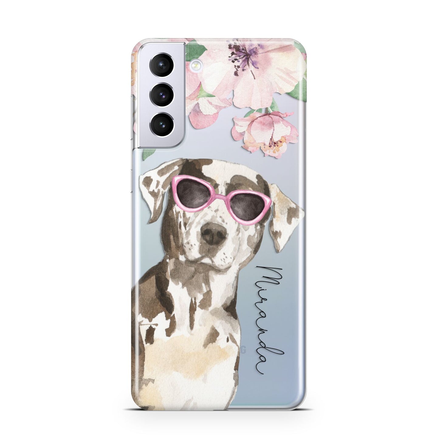 Personalised Catahoula Leopard Dog Samsung S21 Plus Phone Case