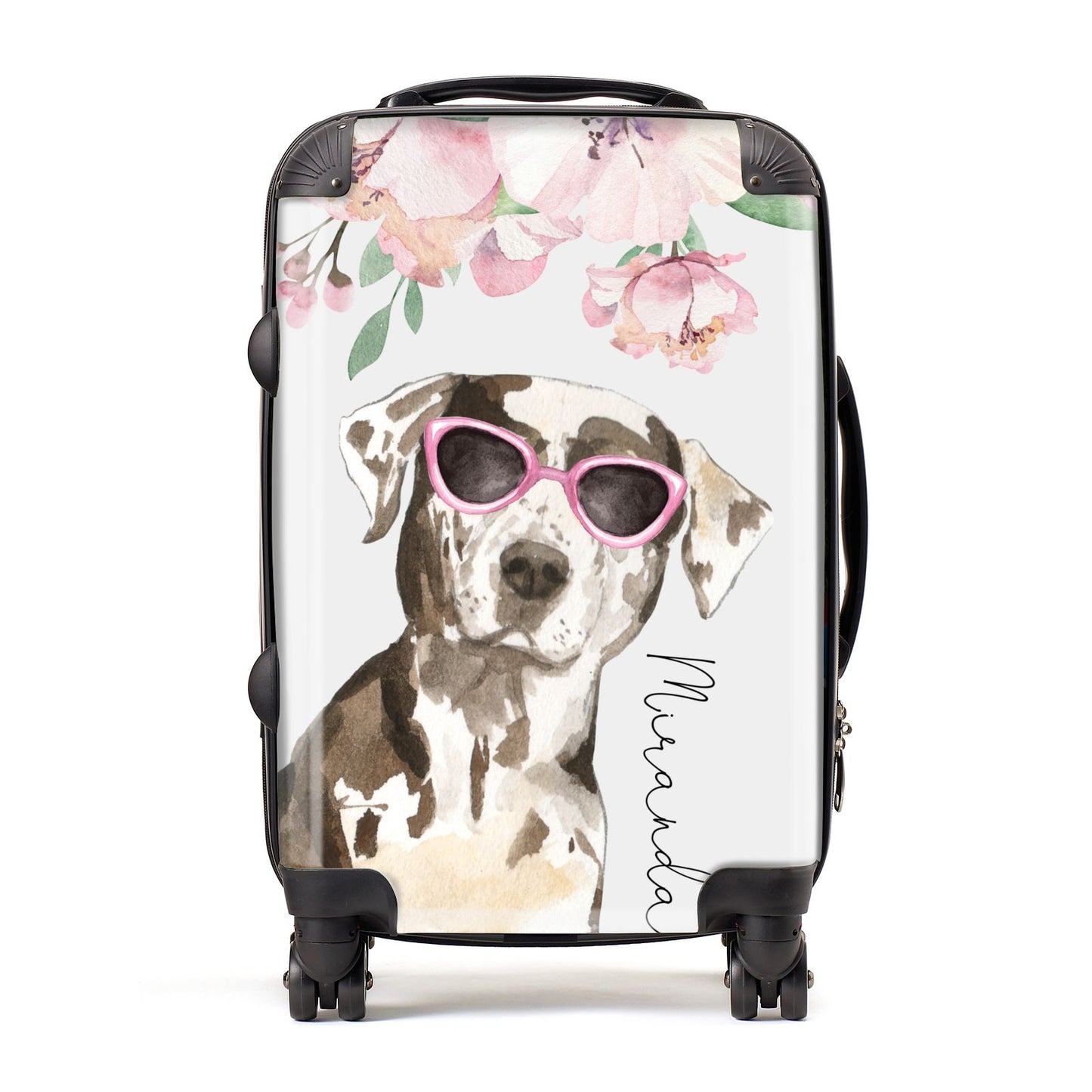 Personalised Catahoula Leopard Dog Suitcase