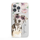 Personalised Catahoula Leopard Dog iPhone 13 Pro Clear Bumper Case