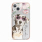 Personalised Catahoula Leopard Dog iPhone 13 TPU Impact Case with Pink Edges