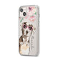 Personalised Catahoula Leopard Dog iPhone 14 Plus Clear Tough Case Starlight Angled Image