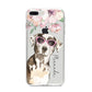 Personalised Catahoula Leopard Dog iPhone 8 Plus Bumper Case on Silver iPhone