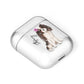 Personalised Cavalier King Charles Spaniel AirPods Case Laid Flat
