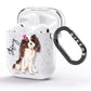 Personalised Cavalier King Charles Spaniel AirPods Glitter Case Side Image