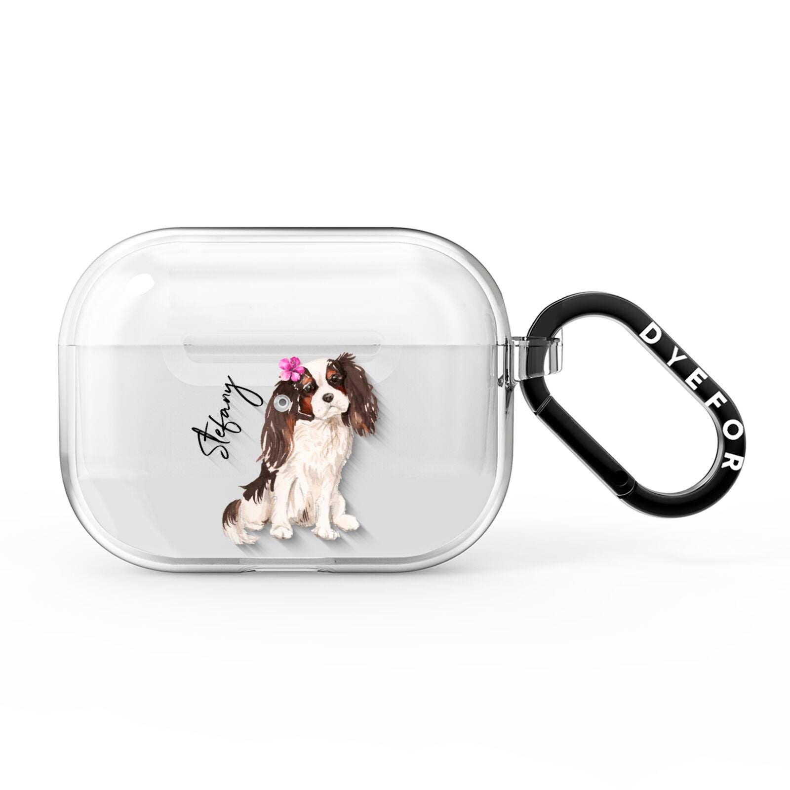 Personalised Cavalier King Charles Spaniel AirPods Pro Clear Case