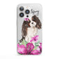 Personalised Cavalier King Charles Spaniel iPhone 13 Pro Clear Bumper Case