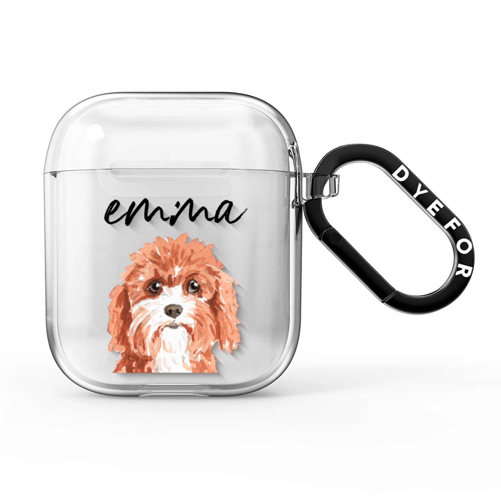 Personalised Cavapoo AirPods Clear Case