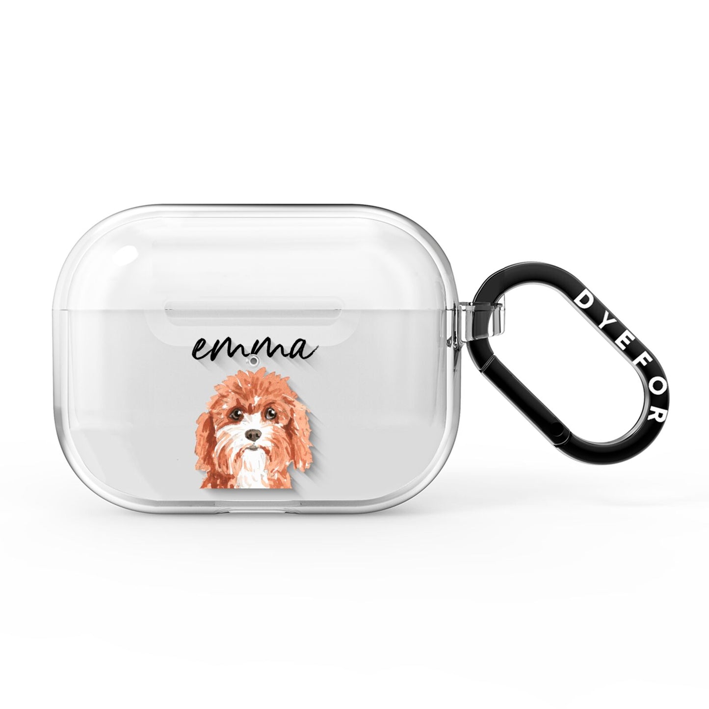 Personalised Cavapoo AirPods Pro Clear Case