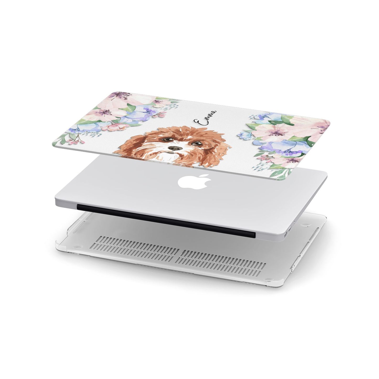 Personalised Cavapoo Apple MacBook Case in Detail
