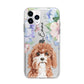 Personalised Cavapoo Apple iPhone 11 Pro in Silver with Bumper Case
