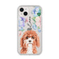 Personalised Cavapoo iPhone 14 Plus Clear Tough Case Starlight
