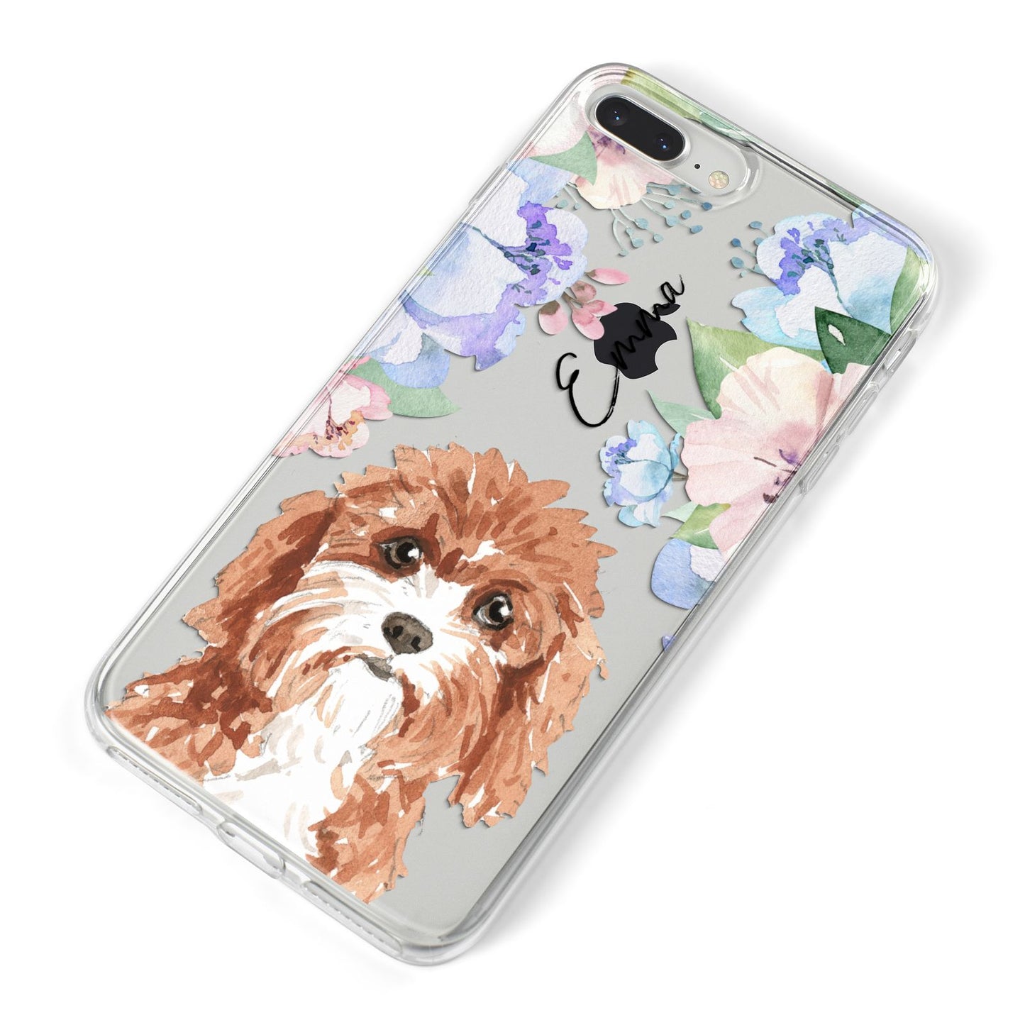 Personalised Cavapoo iPhone 8 Plus Bumper Case on Silver iPhone Alternative Image