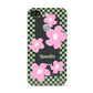 Personalised Check Floral Apple iPhone 4s Case