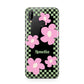 Personalised Check Floral Huawei P20 Lite Phone Case