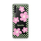 Personalised Check Floral Huawei P20 Pro Phone Case
