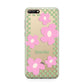 Personalised Check Floral Huawei Y6 2018